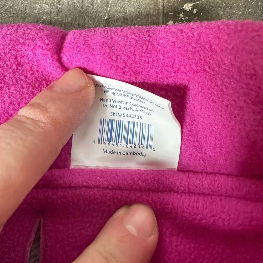 Top-Paw Dog Puffer Jacket Size‎ Large Pink Dot New w/tags